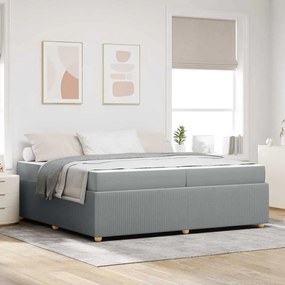 vidaXL Cadru de pat Altele Gri deschis 200 x 200 cm țesătură