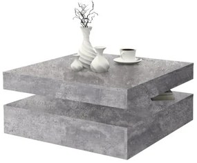 Masa Cafea Rotativa Magic, Light Grey, 78 Cm