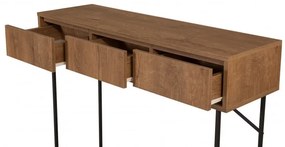 Consola Mia Walnut-Negru