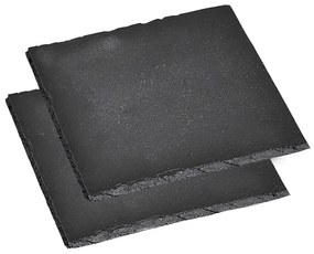 Set de suporturi din ardezie Kesper 38110 2 buc,13 x 13 cm