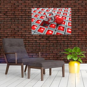 Tablou - Abstract metalic 3D (90x60 cm)