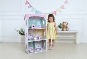 Jagodowa Residence casă de păpuși din lemn cu mobilier