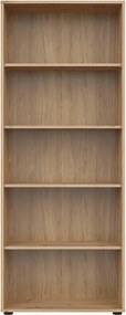 Biblioteca SPACE OFFICE, stejar artisan, PAL, 80x37x203 cm