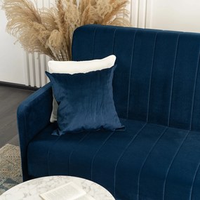 JAKS Canapea dublă extensibilă Porto albastru