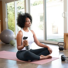 Blender portabil Ninja Blast BC151EUBK, 7.4W, 530 ml, 6 lame otel, Zdrobire gheata, Pana la 10 cicluri, Fara BPA, USB-C, Negru