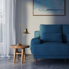 Lampa de masa stil nautic din alama si sticla Al Mare