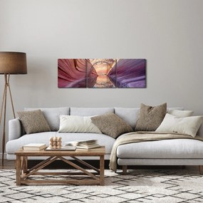 Tablou - valurile de Arizona (cu ceas) (90x30 cm)