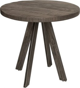 Masa rotunda, Masa bistro Iron Craft mango gri, 80cm