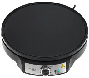 Aparat pentru clătite Adler AD 3093, 1600W, 30 cm, Ustensile incluse, Negru/Inox
