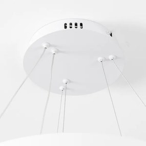 Brilagi - Pendul LED dimabil pe cablu FALCON SLIM LED/68W/230V Ø 50 cm alb + telecomandă