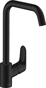 Baterie bucatarie Hansgrohe Focus M41 260 monocomanda negru mat