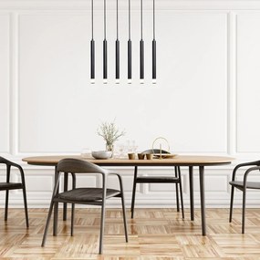 Lustra suspendata stil minimalist Ramira 6L negru