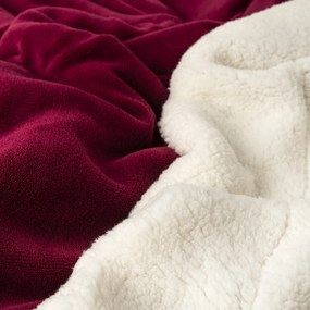 Pătură din imitație de blăniță 4Home vișiniu, 150 x 200 cm