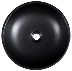 Chiuvetă neagră/turcoaz rotundă din ceramică ø 41 cm Priori – Sapho