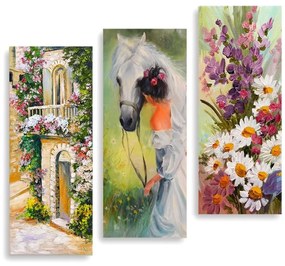 Tablouri 3 buc. 20x50 cm – Wallity