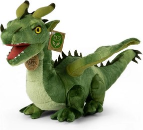 Dragon de pluș Rappa verde, 40 cm ECO-FRIENDLY