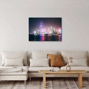 Tabloul Shangai nocturn (70x50 cm)