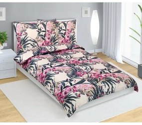 Bellatex Lenjerie de pat din bumbac Amarylka roz,140 x 200 cm, 70 x 90 cm