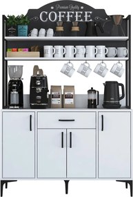 Dulap multifunctional, Hanah Home, JE130, 120x183.6x40 cm, Alb