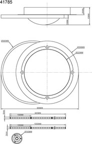 Lustra aplicata tavan design circular LED MOON