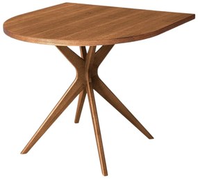 Masă de dining cu aspect de lemn de stejar 90x90 cm Jubi – Ragaba