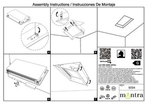Panou incastrabil LED efect vizual luminator cer albastru BLUE SKY 60x30cm