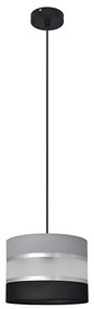 Lustră pe cablu HELEN 1xE27/15W/230V d. 20 cm neagră/gri/argintie