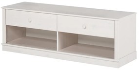 Comodă TV albă din lemn de pin 137x47 cm Anita – Støraa