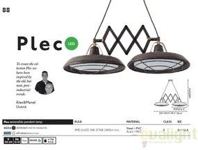 Lustra LED extensibila de exterior Industrial Style PLEC I 66215