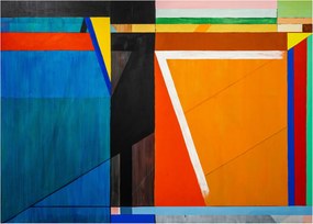 Tablou pe sticlă - Geometrie (70x50 cm)