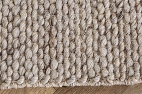 Covor WOOL 240x160cm gri argintiu din lana