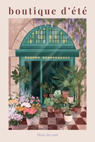 Ilustrație French Flowershop, Goed Blauw