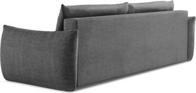 Canapea gri închis extensibilă 230 cm Leila – Makamii