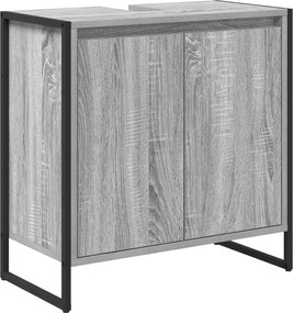 vidaXL Dulap de Baie cu ușă Gri Sonoma 60 x 30 x 60 cm Lemn compozit
