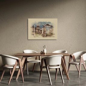 Tablou pe sticlă - Forumul Roman, Roma, Italia (70x50 cm)