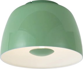 Plafonieră retro verde cu interior alb - Vera