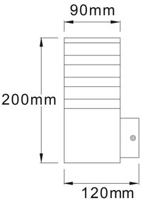 Aplică de perete LED RGBW reglabilă de exterior TEKSAS 1xE27/12W/230V IP44 antracit