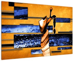 Tablou picturii abstracte (90x60 cm)