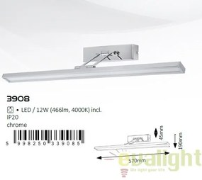 Aplica de perete reglabila LED pentru tablou, oglinda, L-57cm, Picture slim 3908 RX