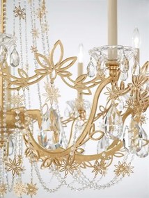 Candelabru 10 brate, design LUX, cristal Heritage Florabella