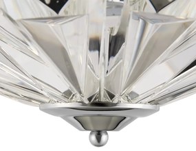 Lustra aplicata design neoclasic Facet crom 39,6cm