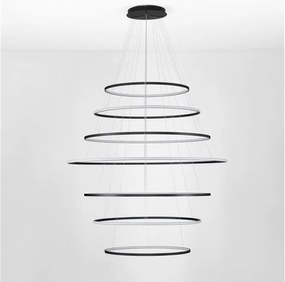 Lustra LED CCT, Design Circular, 150cm, Negru, Maelo NVL-9130644