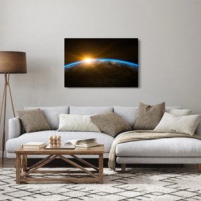 Tablou - Planeta Pământ și univers (90x60 cm)
