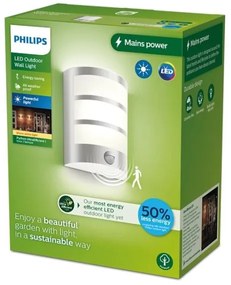 Aplică LED de exterior cu senzor Philips PYTHON LED/3,8W/230V IP44