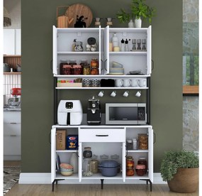 Set dulapuri bucătărie Jenaretta 27 (alb + negru). 1107094