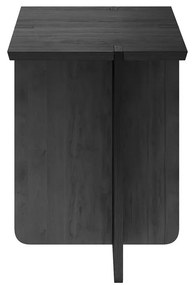 Scaun, colecția ENGAWA | Î 46 cm, L 35 cm, A 35 cm - Negru - Blomus