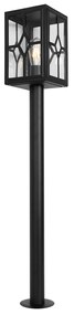 Lampă clasică de exterior cu stativ negru 100 cm IP44 - Dover