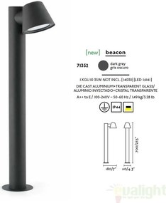 Stalp de exterior modern inaltime 70cm cu protectie IP44 GINA 71352