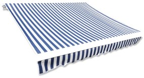 Panza de copertina, albastru si alb, 500 x 300 cm Albastru si alb, 500 x 300 cm