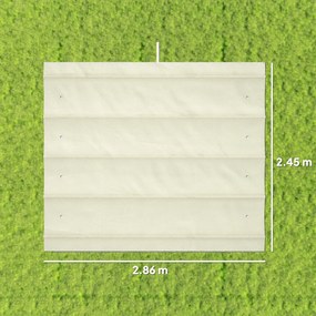 Outsunny Acoperiș Pergolă Retractabil, Copertină pentru Umbra Soarelui pentru Pergolă 3 x 2,15 m, Protecție UV30+, Gri Închis | Aosom Romania